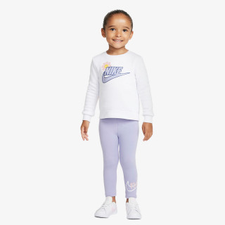 Nike Set Flower Child Crewneck Sweatshirt and Leggings Set 