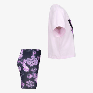 Nike Tricou si pantaloni scurti Boxy and Bike Set 
