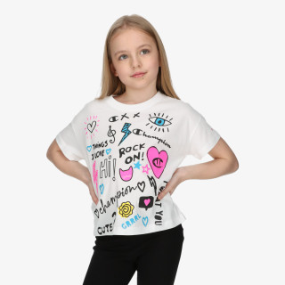 Champion Tricou GIRLS GRAFFITI T-SHIRT 