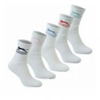 SLAZENGER Sosete 5PK CREW SOCK 10 WHITE 