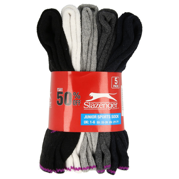 Slazenger Sosete Slaz 5PK Crew Sock Jn00 