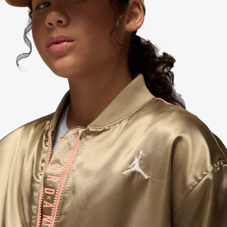 JORDAN Jacheta JDG COLOR BLOCKED SATIN BOMBER 