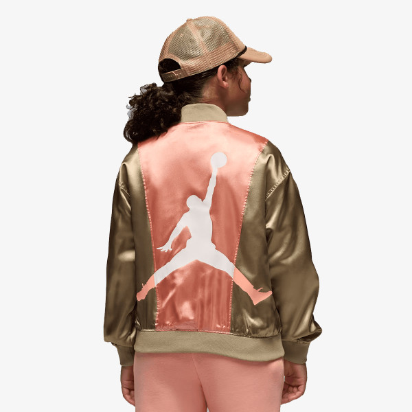 JORDAN Jacheta JDG COLOR BLOCKED SATIN BOMBER 