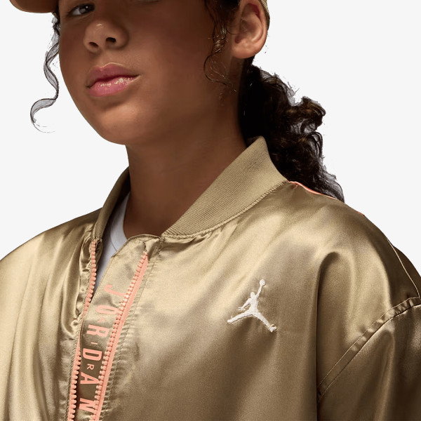 JORDAN Jacheta JDG COLOR BLOCKED SATIN BOMBER 