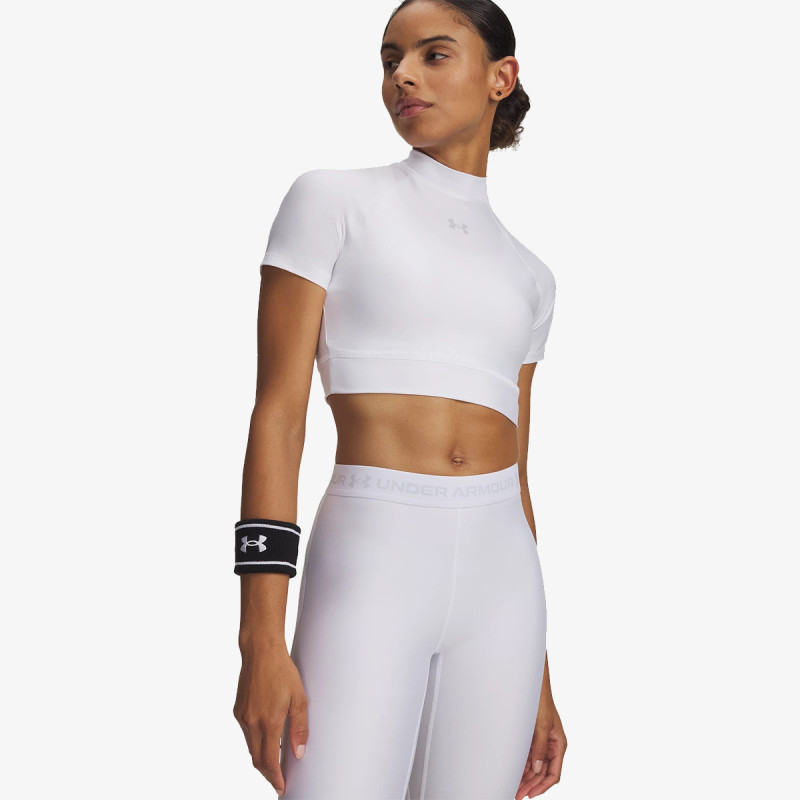 Under Armour Tricou UA HeatGear Crop Mock SS 