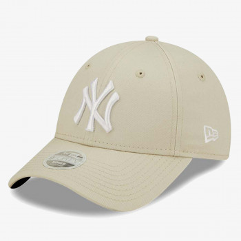 New Era Sapca New York Yankees Womens League Essential Light Beige 9FORTY Adjustable Cap 