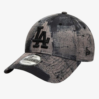 New Era Sapca LA Dodgers Print Black 9FORTY Adjustable Cap 