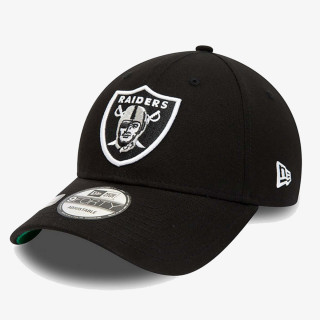 New Era Sapca Las Vegas Raiders Team Side Patch Black 9FORTY Adjustable Cap 