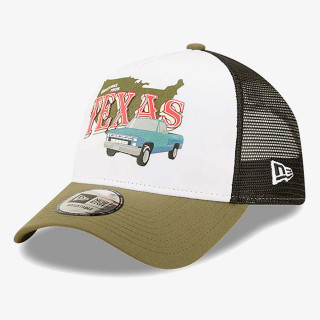 New Era Sapca New Era US State Texas Wordmark A-Frame Trucker Cap 