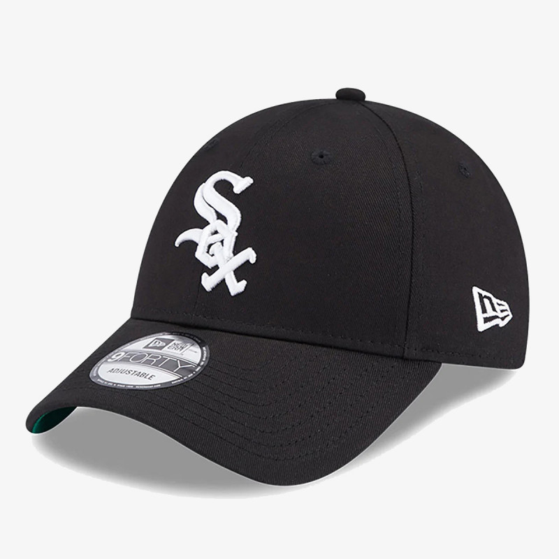 New Era Sapca Chicago White Sox Team Side Patch Black 9FORTY Adjustable Cap 