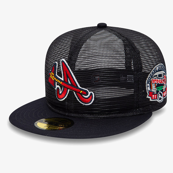 New Era Sapca MLB 59FIFTY MESH PATCH ATLBRA  NVY 