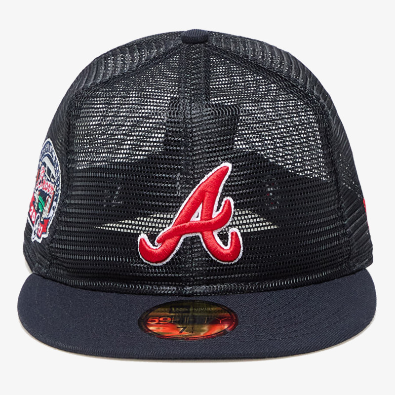 New Era Sapca MLB 59FIFTY MESH PATCH ATLBRA  NVY 