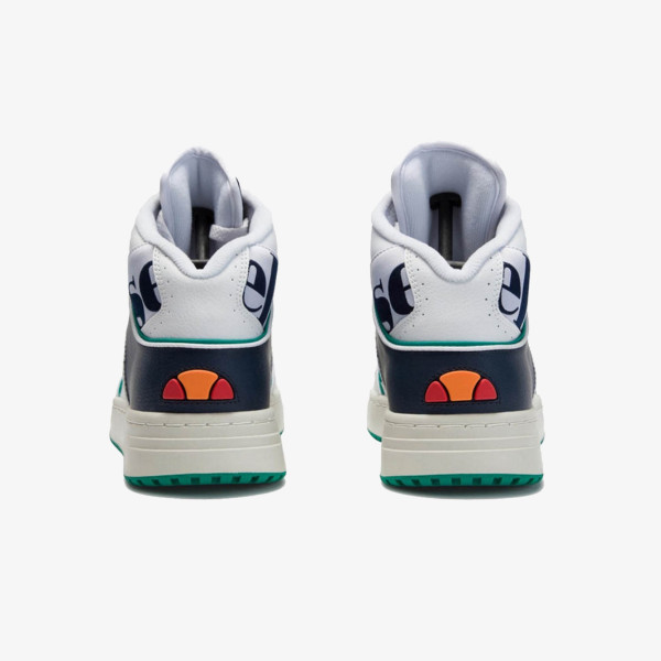 Ellesse Pantofi Sport ASSIST HI LTHR AM WHT/DK BLU/GRN 