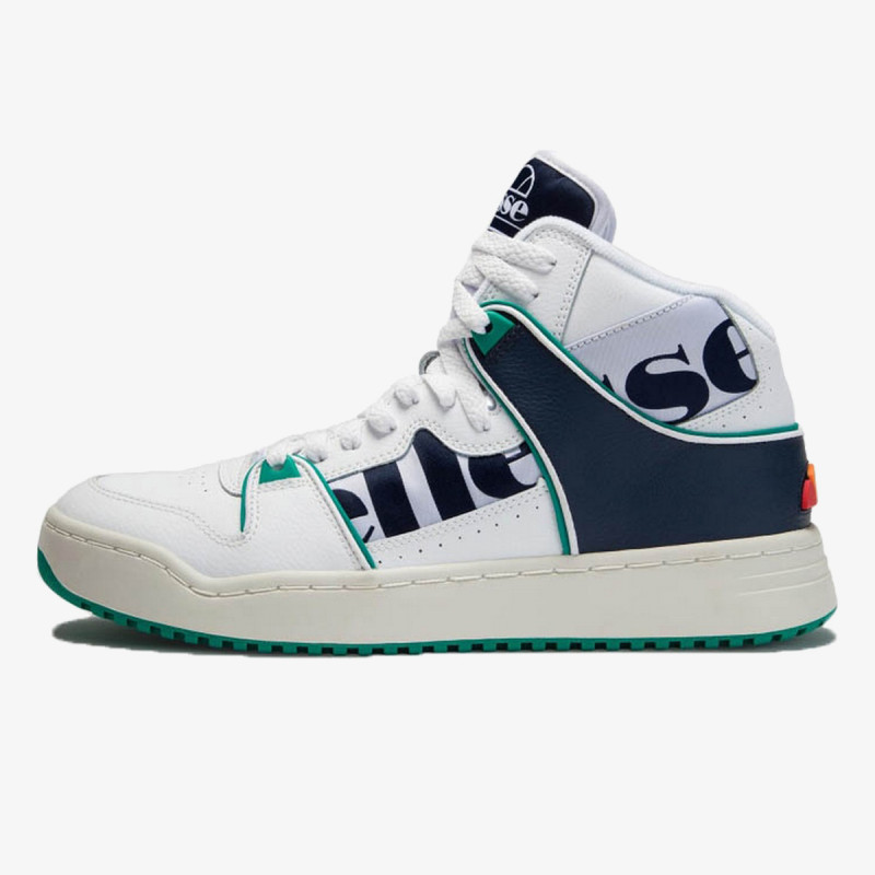 Ellesse Pantofi Sport ASSIST HI LTHR AM WHT/DK BLU/GRN 