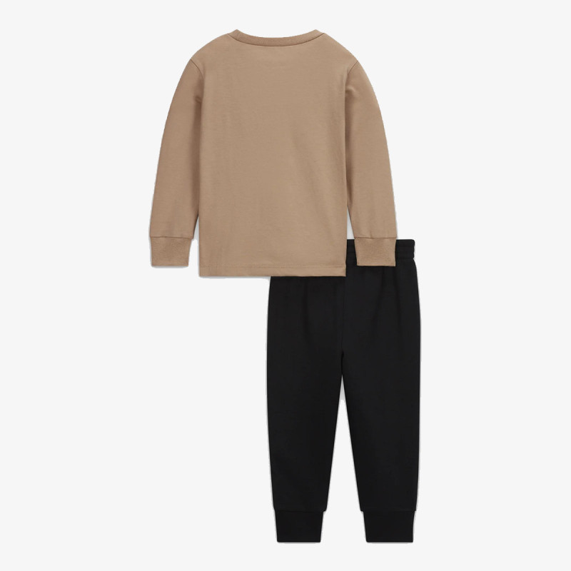 Trening Lil' Champ Printed Long Sleeve Tee and Pants Set 
