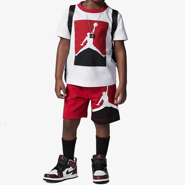 NIKE Tricou si pantaloni scurti Jordan Jumpman French Terry Shorts Set 