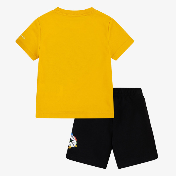 CONVERSE Set CNVB SQUIGGLE S/S TEE+FT SHORT 