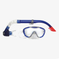Speedo Masca de inotat si inotatoare GLIDE MASK SNORKEL SET AU GREY/BLUE 