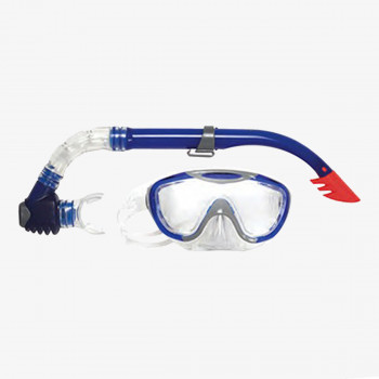 Speedo Set GLIDE MASK SNORKEL SET AU GREY/BLUE 