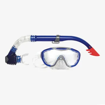 SPEEDO Set GLIDE MASK SNORKEL SET AU GREY/BLUE 