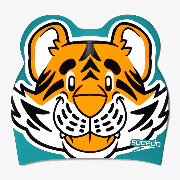 Speedo Casca de inot PRINTED CHARACTER CAP IU LTS ORANGE/GREE 