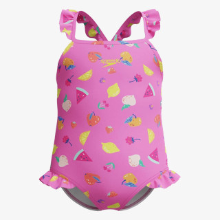 Speedo Costum baie (intreg) Print Frill Thinstrap One Piece 