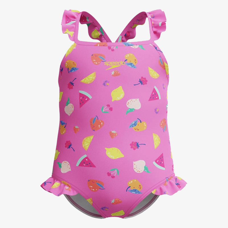 Speedo Costum baie (intreg) Print Frill Thinstrap One Piece 