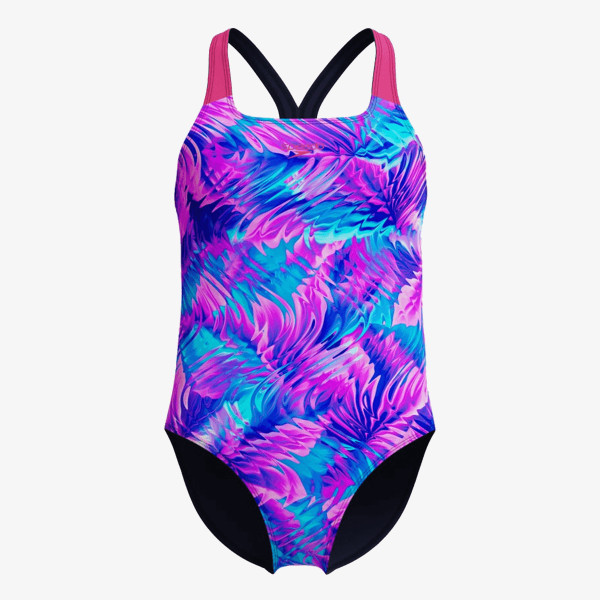 Speedo Costum baie (intreg) Print Powerback One Piece 