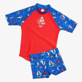 Speedo Tricou si pantaloni scurti DIGI SS RASH TOP SET JM BLUE/RED 