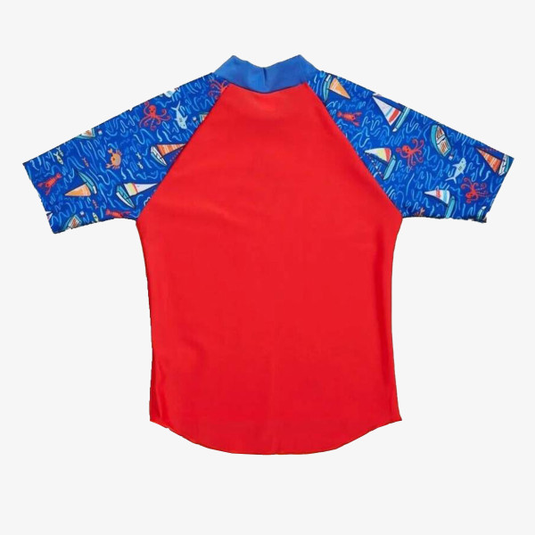 Speedo Tricou si pantaloni scurti DIGI SS RASH TOP SET JM BLUE/RED 