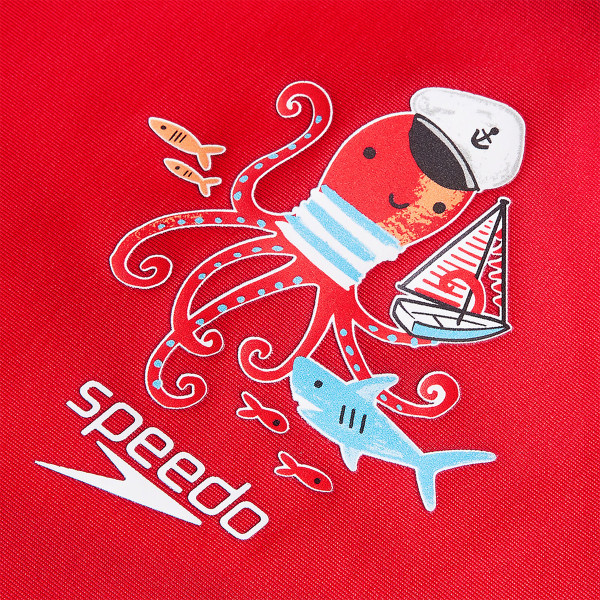 Speedo Tricou si pantaloni scurti DIGI SS RASH TOP SET JM BLUE/RED 