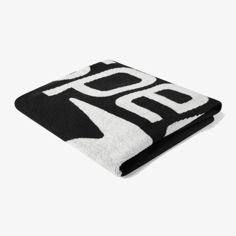 Speedo Prosop LOGO TOWEL AU BLACK/WHITE 