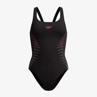 Speedo Costum baie (intreg) PLCMT MUSCLEBACK 1PC BLACK 