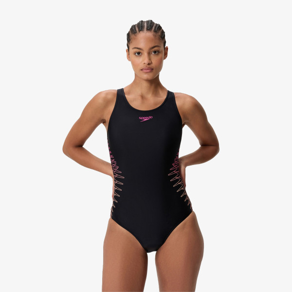 Speedo Costum baie (intreg) PLCMT MUSCLEBACK 1PC BLACK 