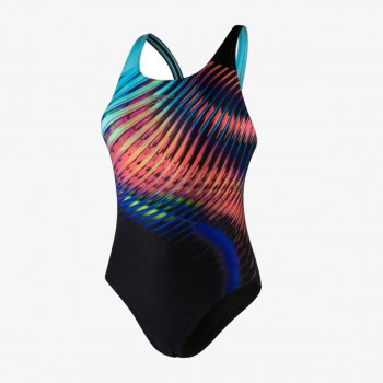 Speedo Sorturi inot LIGHTSWIRL PLMT DIGI PBCK AF BLACK/BLUE 