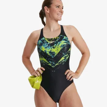 SPEEDO Costum baie (intreg) ECO 5CM BRF AM GREEN/BLACK 