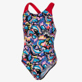 Speedo Costum baie (intreg) PLMT DIGI SPBK JF BLUE/RED 
