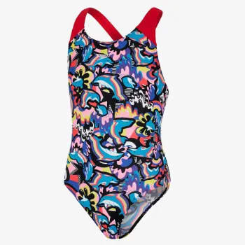 SPEEDO Costum baie (intreg) PLMT DIGI SPBK JF BLUE/RED 