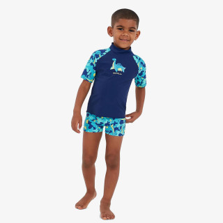 Speedo Set Short Sleeve Printed Rash Top Set 