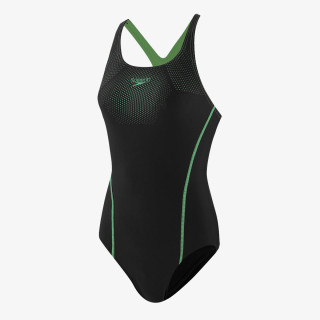 Speedo Costum baie (intreg) TECH PLMT MEDALIST AF BLACK/GREEN 