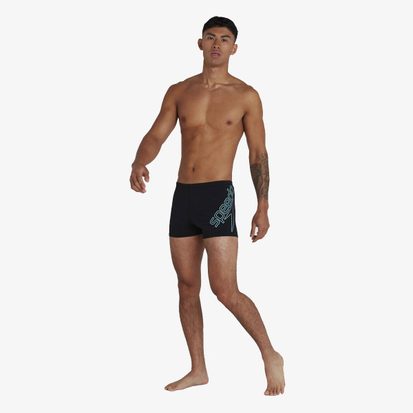 Speedo Sorturi inot BOOM LOGO PLMT ASHT AM BLACK/BLUE 