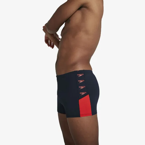 SPEEDO Sorturi inot BOOM LOGO SPLICE ASHT AM NAVY/RED 