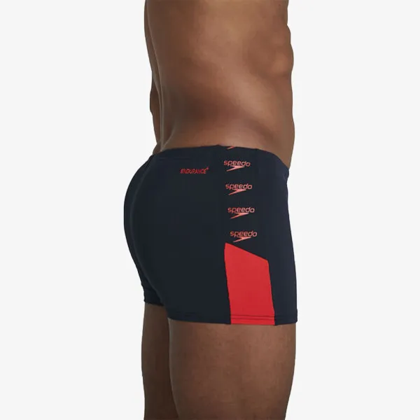 SPEEDO Sorturi inot BOOM LOGO SPLICE ASHT AM NAVY/RED 