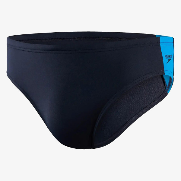 Speedo Sorturi inot BOOM LOGO SPLICE 7CM BRIEF AM NAVY/BLUE 