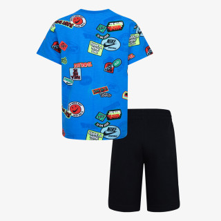 Nike Tricou si pantaloni scurti NKB B NSW AOP FT SHORT SET 