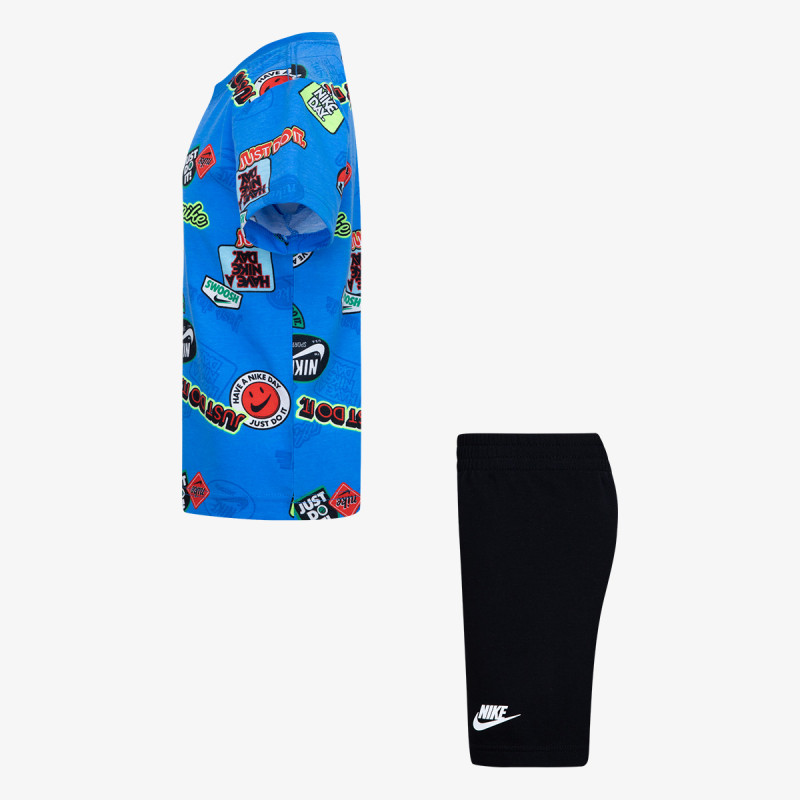 Nike Tricou si pantaloni scurti NKB B NSW AOP FT SHORT SET 