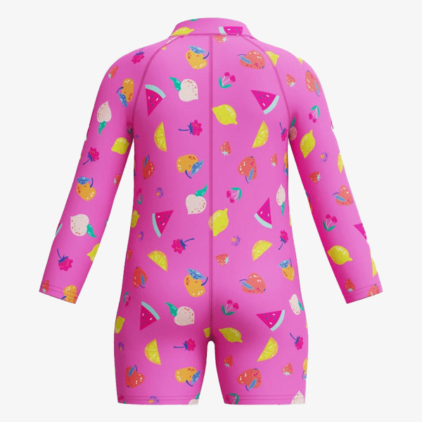 Speedo Set Long Sleeve Print Zip One Piece 