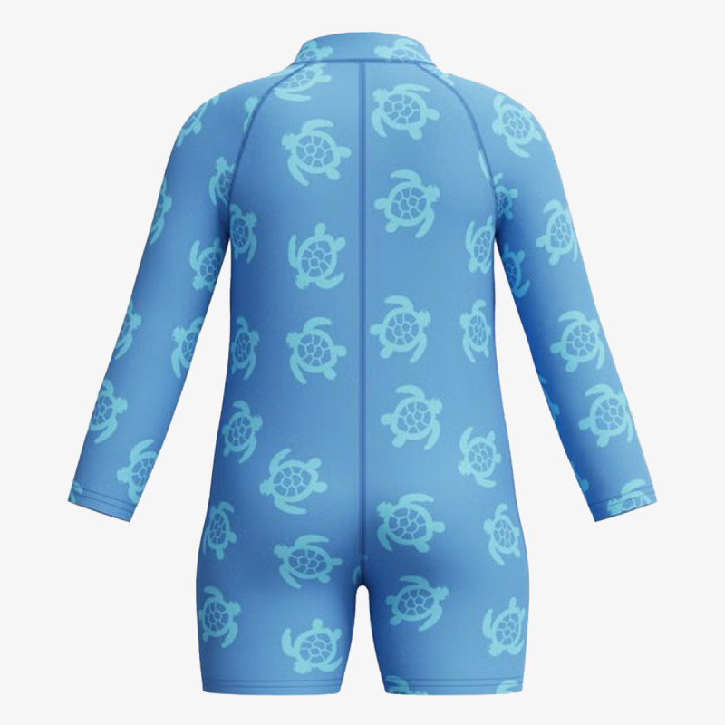 Speedo Set Long Sleeve Print Zip One Piece 