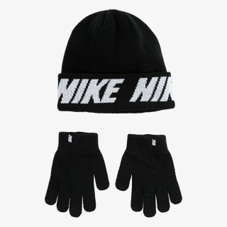 Nike Set NAN WORD MARK BEANIE & GLOVE 