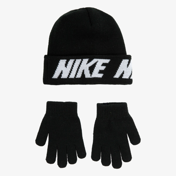 Nike Set NAN WORD MARK BEANIE & GLOVE 